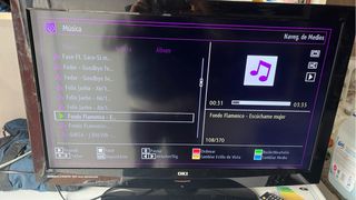 Televisión OKI Negra y Morada