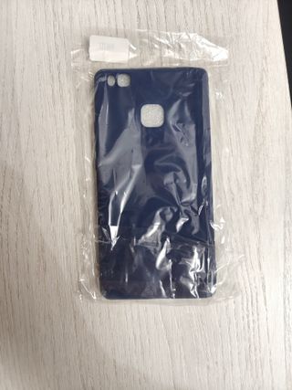 Custodia in silicone opaca blu Huawei P9 Lite