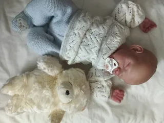 Muñeca Reborn pintada a mano con voz