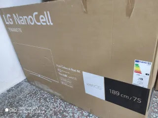 TV LG 75 NanoCell 75NANO76 pantalla rota