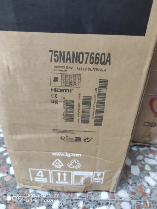 TV LG 75 NanoCell 75NANO76 pantalla rota