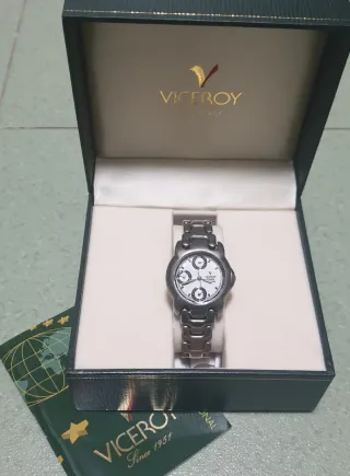 Reloj Viceroy Acero y Blanco