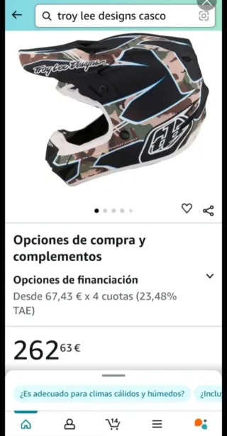 Casco Troy Lee SE4 Camuflaje