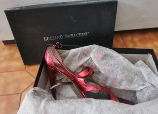 Sandali Luciano Barachini Rossi Glitter