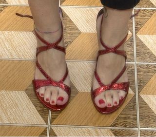 Sandali Luciano Barachini Rossi Glitter