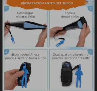 Paracaidistas de juguete (2 unidades)