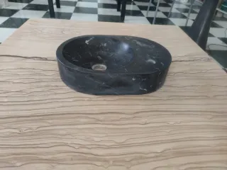 Lavabo Negro Marquina apomazado