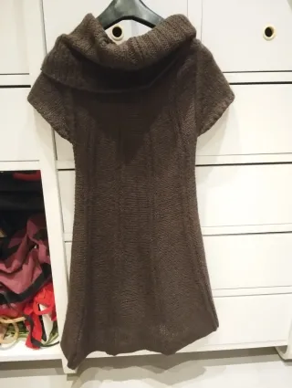 Vestito lana marrone taglia unica