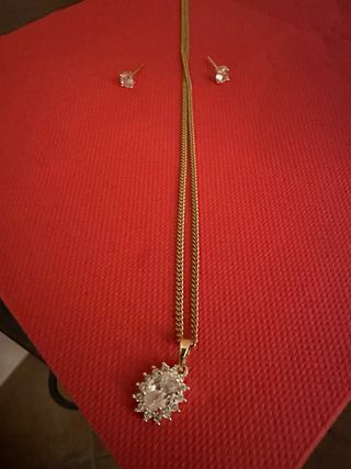 Set collana e orecchini acciaio inossidabile