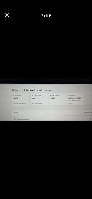 PC Gaming Completo Nero e Blu