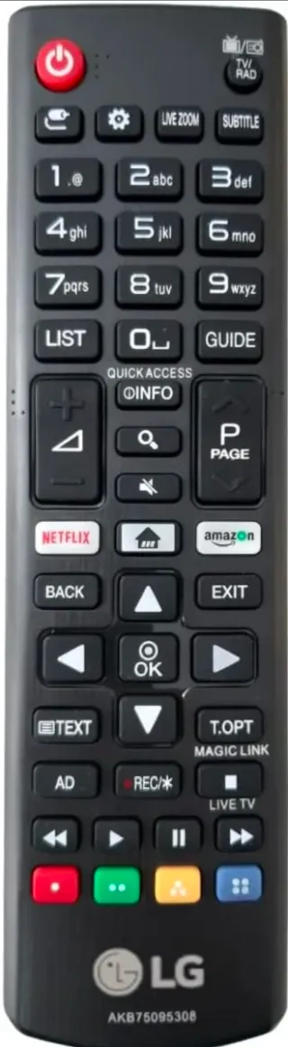 Patas Soporte TV LG y Mandos