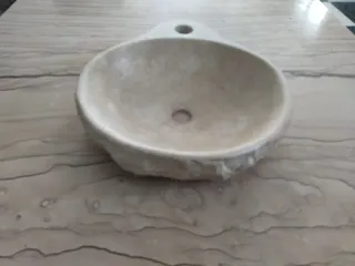 Lavabo amarillo Zarci con agujero para grifo