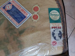 Coperta Somma matrimoniale lana beige