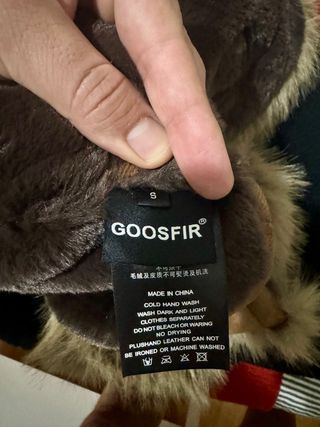 Chaqueta de pelo marrón