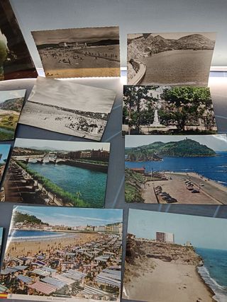 35 postales variadas, coleccionismo papel