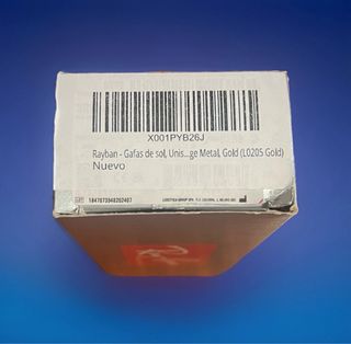 Gafas Ray-Ban Aviator 58mm Dorado/Negro