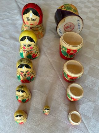 Matrioska 5 piezas original 1977 Moscú URSS