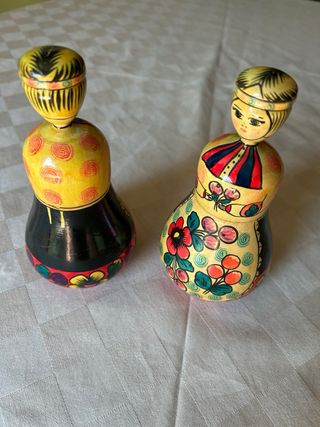 Pareja Matrioskas Originales URSS 1988