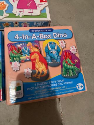 Lote Puzzles Educativos: Peppa, Mickey y Dino