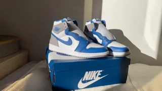 Jordan 1 Talla 38 Azul Blanco
