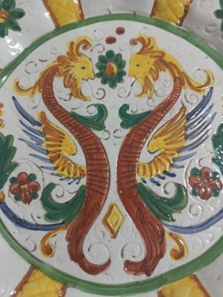 Piatto Deruta ceramica decorata