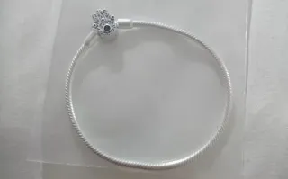 Pulsera de Plata Mano Fátima Hamsa Charm d Pandora