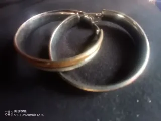 Pendientes Aro Acero Dorado y Plateado