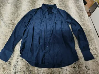 Lote 3 camisas Massimo Dutti azul y turquesa