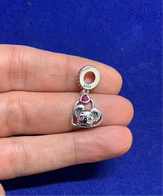 Charm Koala Corazón Plata pulsera Pandora collar
