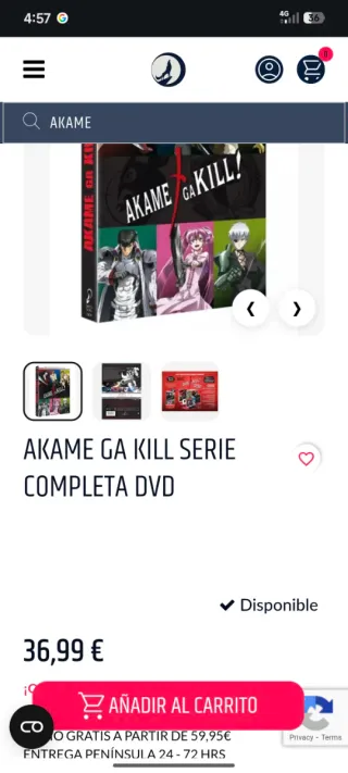 Akame Ga Kill Serie Completa DVD