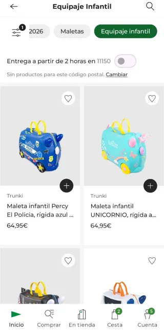 Maleta infantil para viajes,