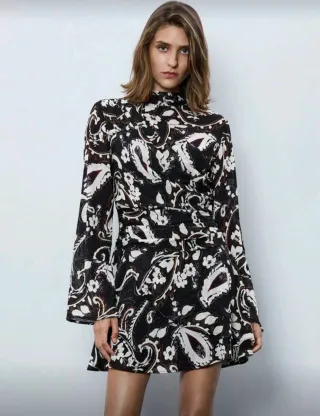 Vestido estampado paisley