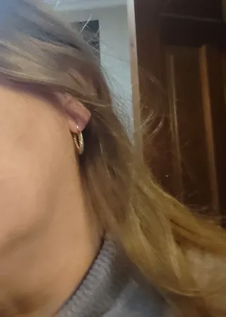 Pendientes vintage chapado oro. No se pone feo