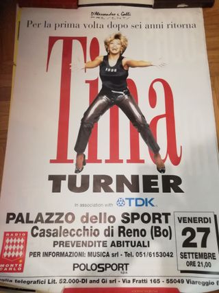 4 posters TINA.TURNER-PACO DE LUCIA- DAVID BYRNE