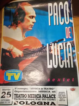 4 posters TINA.TURNER-PACO DE LUCIA- DAVID BYRNE