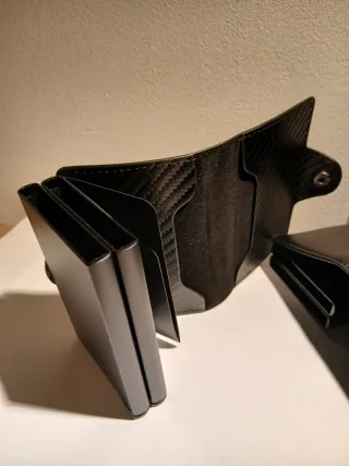 Portafoglio RFID nero multicolore