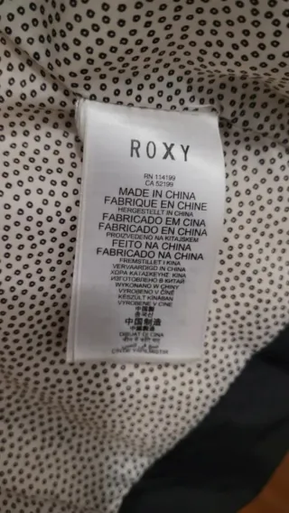 Chaqueta Roxy Negra con Capucha Desmontable