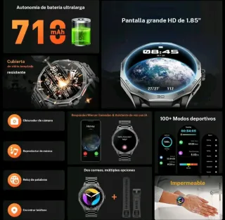 SMARTWATCH DEPORTIVO MULTIFUNCIÓN – DISEÑO PREMIUM