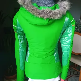 Giacca CMP da sci con cappuccio unisex verde XXS