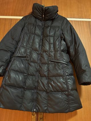 Plumas largo Geox negro, michisimas plumas, largo