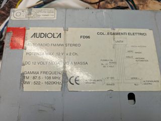 Autoradio Audiola FD96 Cassette Tape
