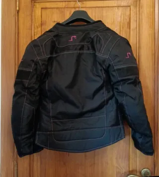 Chaqueta Biker Negra y Rosa mujer