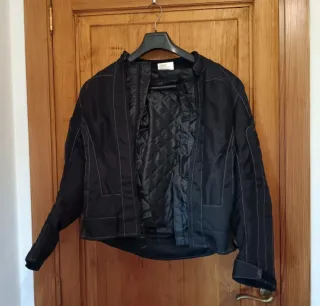 Chaqueta Biker Negra y Rosa mujer