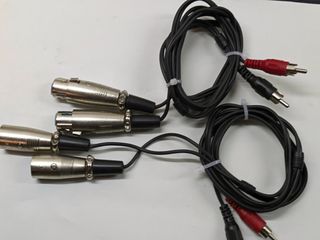 Cavo XLR  da 3 pin maschio a femmina a Maschio RCA
