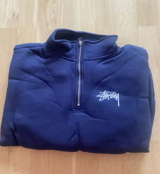 Jersey hombre Azul marino Media Cremallera talla s