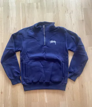 Jersey hombre Azul marino Media Cremallera talla s