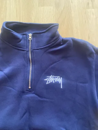 Jersey hombre Azul marino Media Cremallera talla s