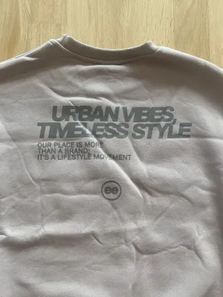 Sudadera beige unisex talla S