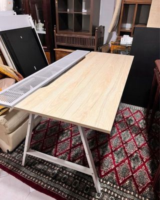 Mesa escritorio madera y metal