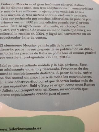 LOTE 2 LIBROS DE FEDERICO MOCCIA (NUEVOS)